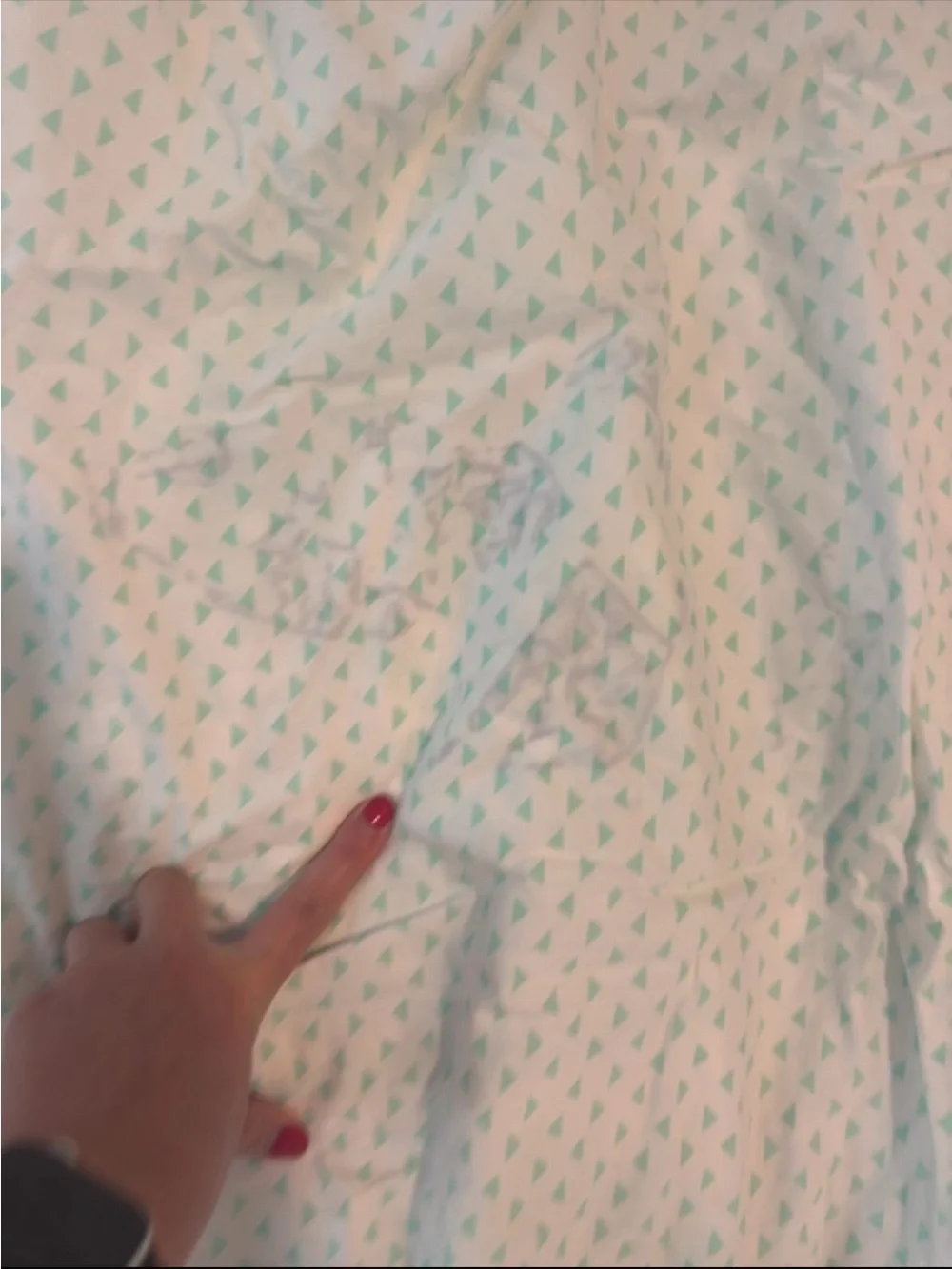 PINK Victoria's Secret Y2K Mint & White RARE Duvet cover